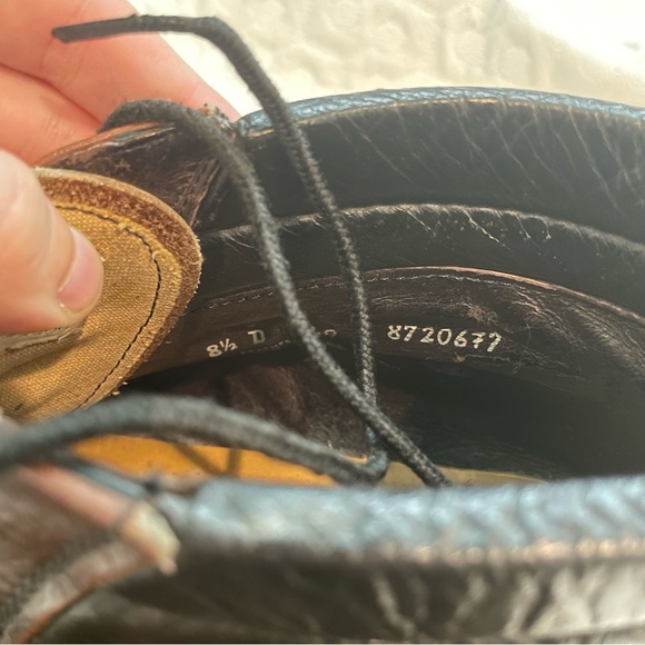 Vtg Mason USA Mens Sz 8.5 D Leather Work Ankle Lace Up Chukka Boots FAIR No Slip - Picture 6 of 13